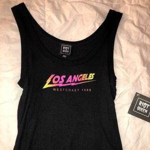 Riot Queen Los Angeles West Coast 1989 tank top